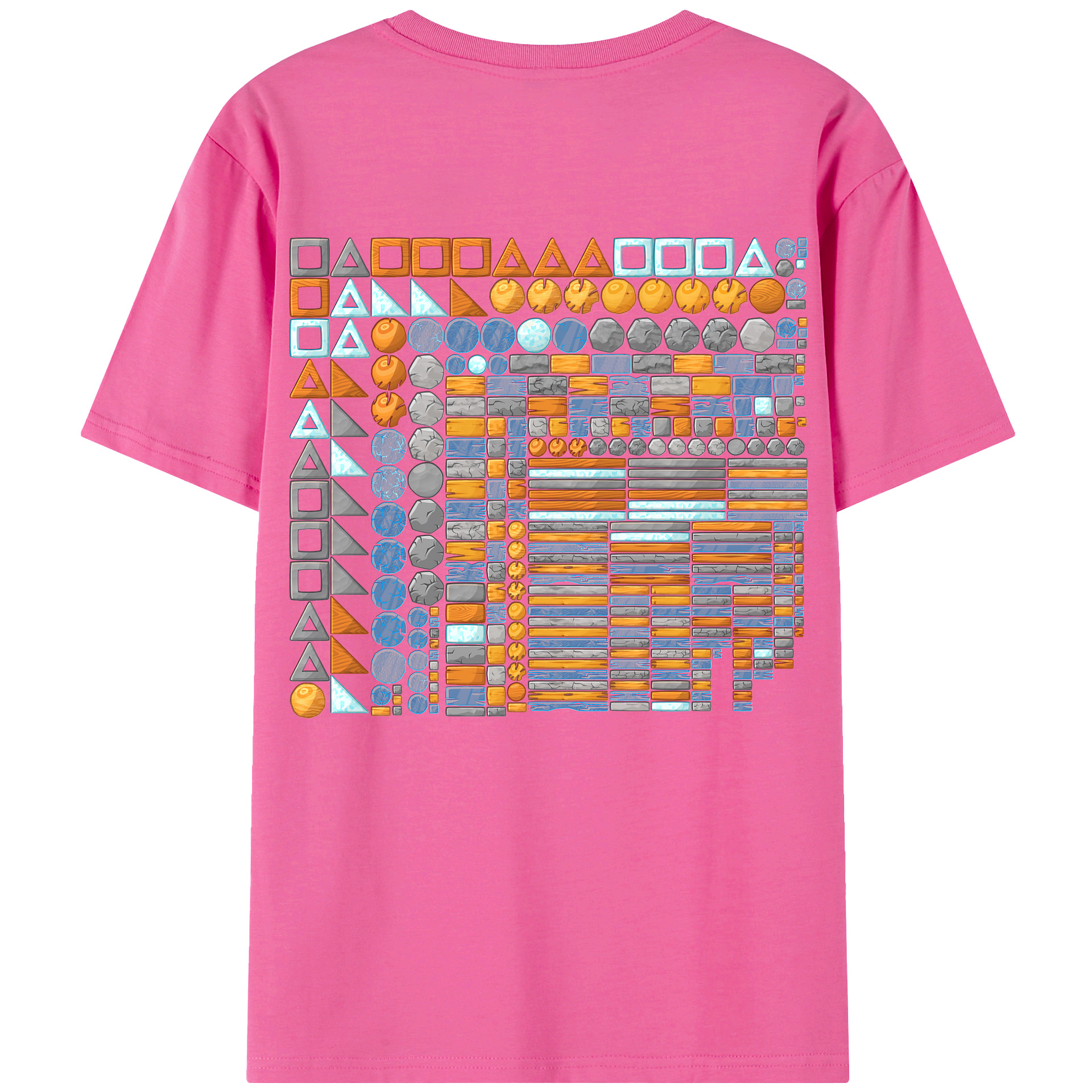 （画像用） Angry Birds アングリーバード レディース半袖Tシャツ(バックプリント)